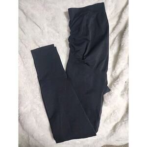 Women's A Pea in the Pod Black Stretch Maternity Leggings Pants Size Small